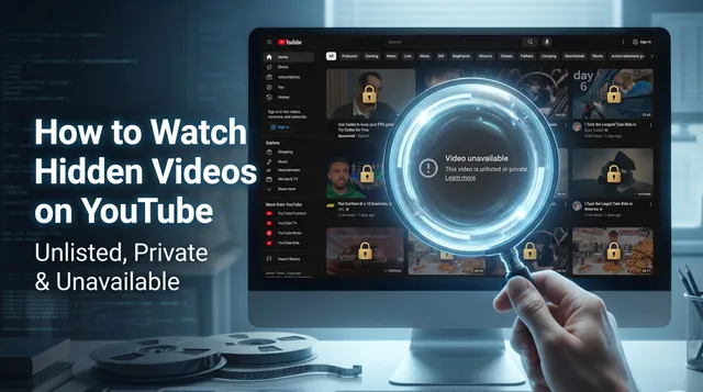 How to Watch Hidden Videos on YouTube: Unlisted, Private & Unavailable
