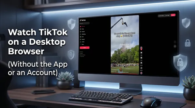 How to Watch TikTok on a Desktop Browser (Without the App or an Account)