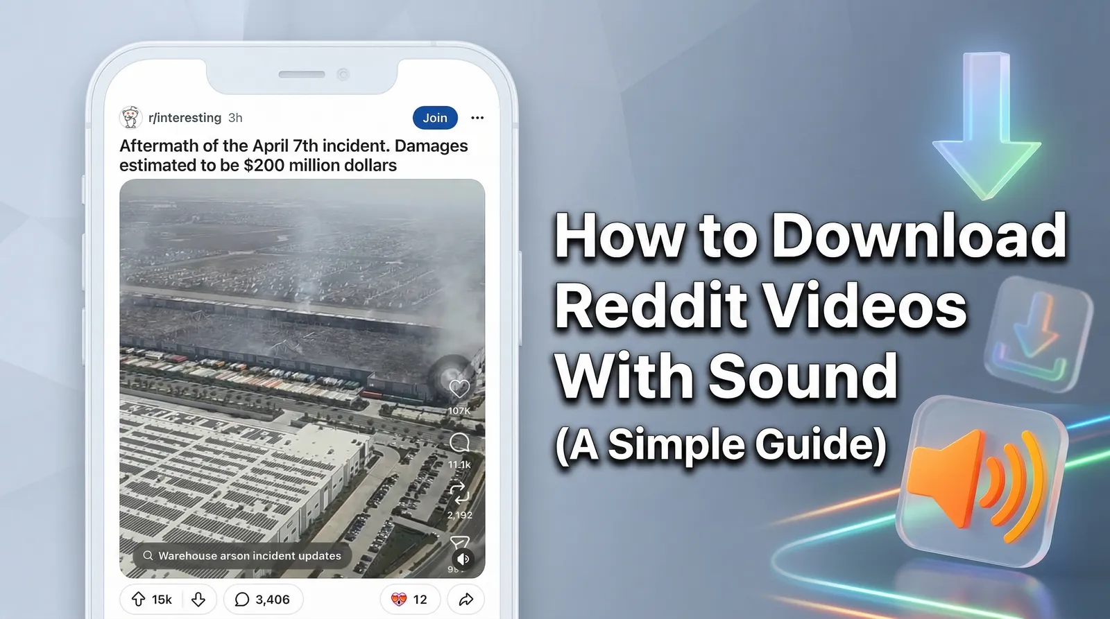 あらゆるデバイスでReddit動画を音声付きでダウンロードする方法を示すガイド。