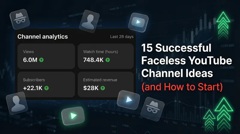15 Successful Faceless YouTube Channel Ideas (and How to Start)